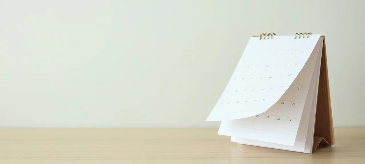 Standup page calendar